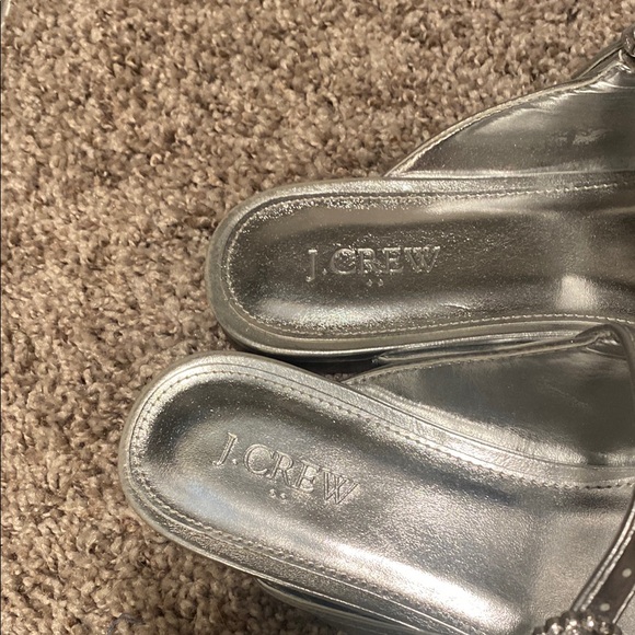 J. Crew Women's Silver Slip-On Shoes - Picture 2 of 8